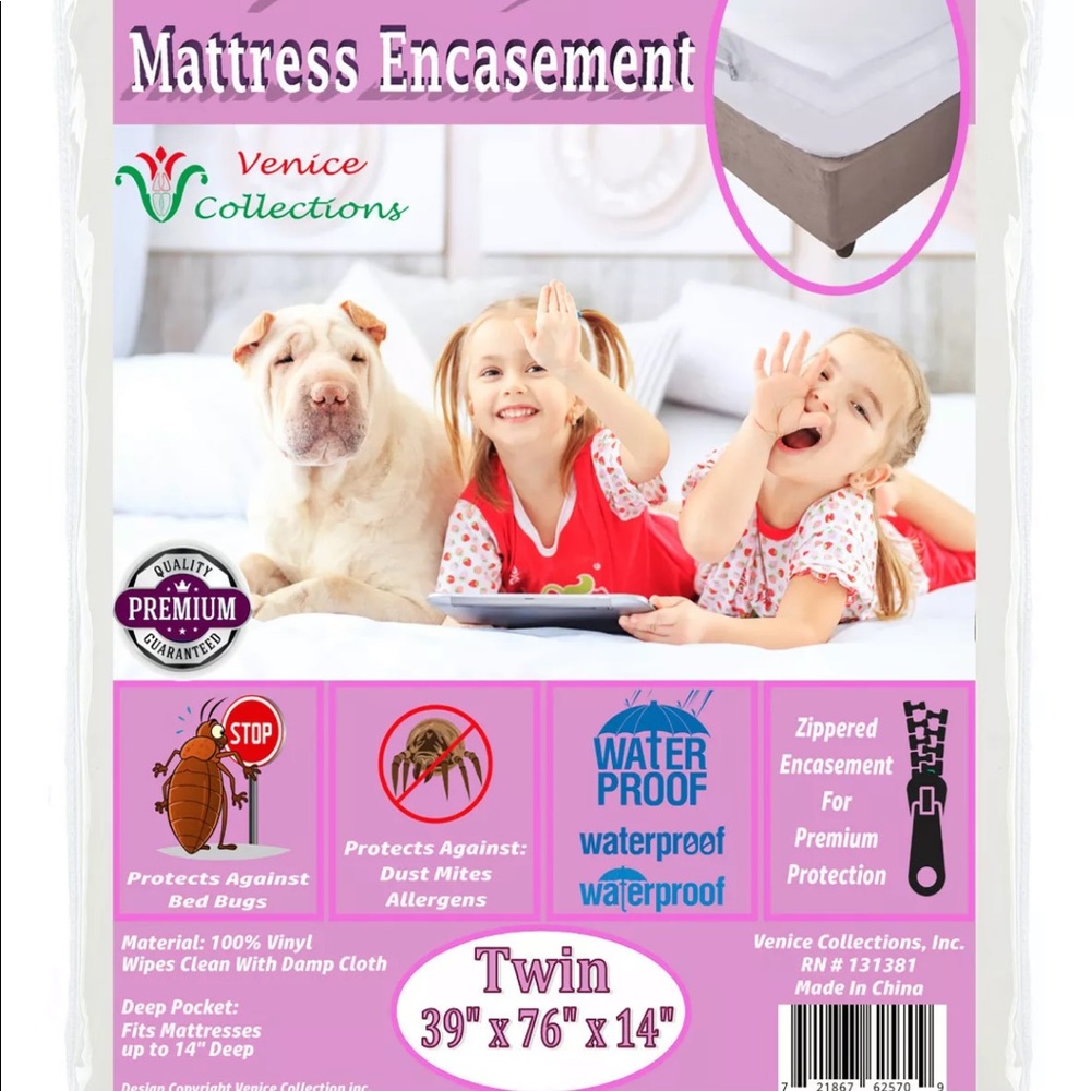 Venice Mattress Cover Water Bed-Bug Proof